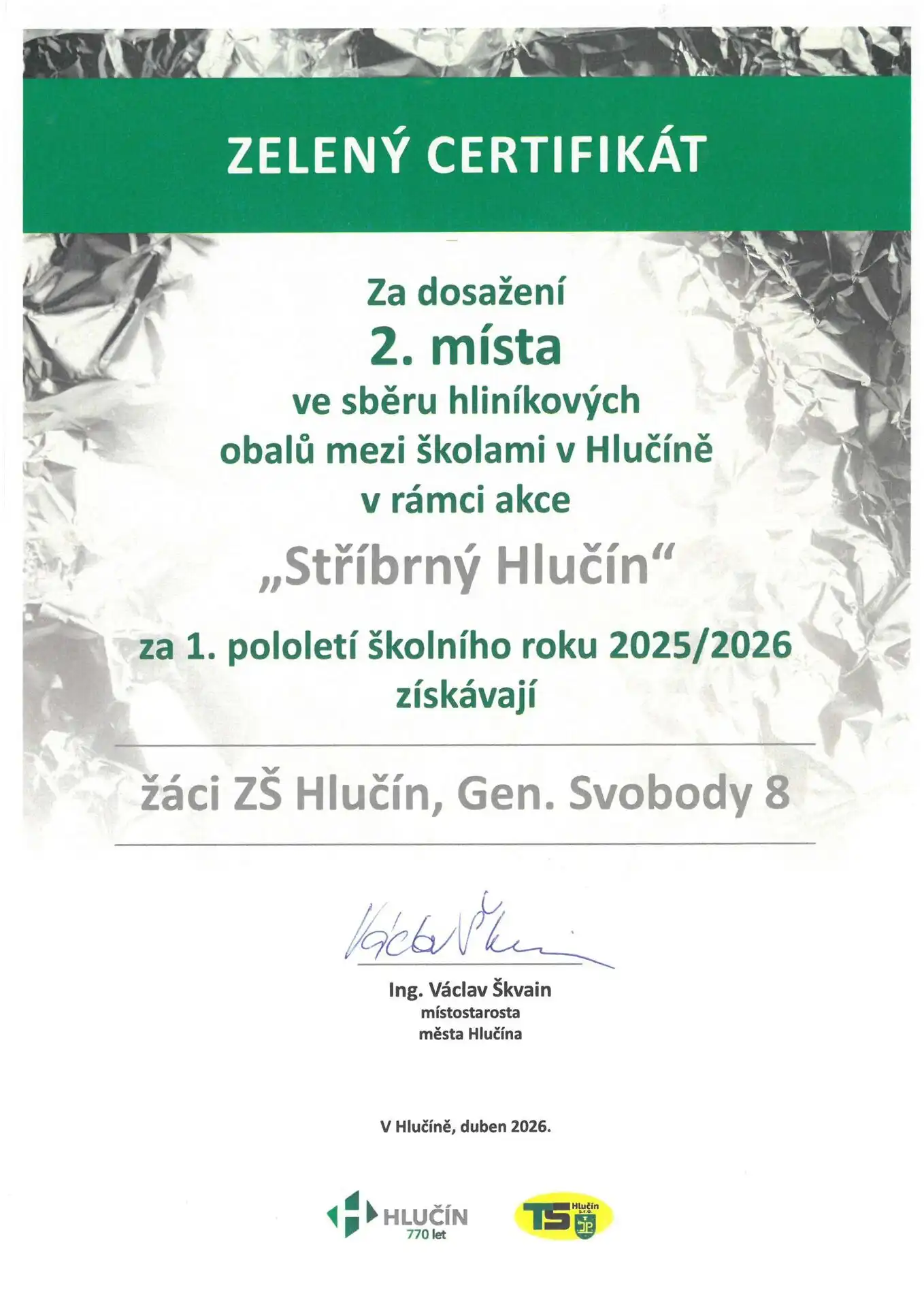 Zelený certifikát